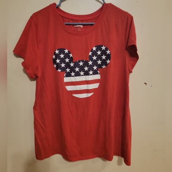 Womens Americana size Large Mickey Mouse Tee - Picture 1 of 6